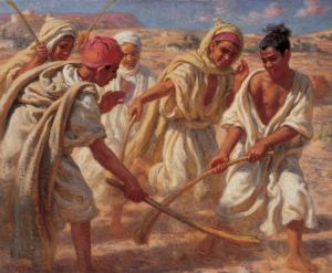 Jeu de la kora,'hakorth' en bérbére par ET. Dinet