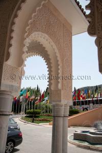 hotel les zianides tlemcen, entrée de l\'hotel