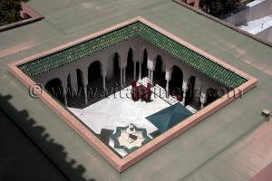 Hotel Les Zianides Tlemcen, patio aux décors arabo-mauresques