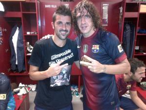 puyol et david villa