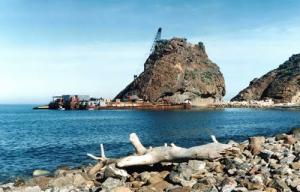 Abri de pêche en construction