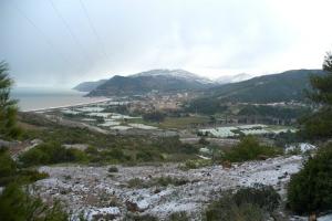 Beni Haoua sous la neige,février 2012