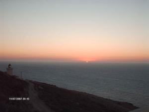 coucher de soleil sur le cap de Ténès