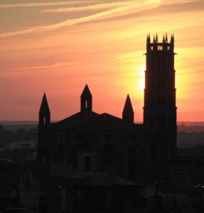 Eglise des Jacobins au couchant