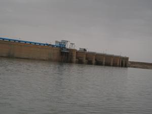 vue latéral du barrage