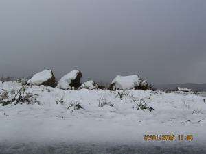 Snow white stones - Ain Zevda back to Takerbouzt - Dec 01st, 2009