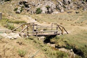 Djurdjura Tikjda (Algérie)...Passerelle en bois