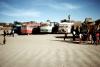 La carovana di bus dei turisti danesi. Tamanrasset 1977