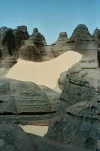 Sud Algérie. Tin Akacheker. Sand and rocks.