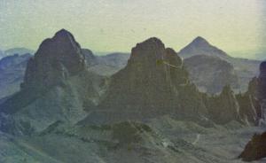 1981 - Panorama spettrale sull'Altipiano dell'hoggar 3005 mt/lm - Algeria - Deserto del sahara - Tamanrasset