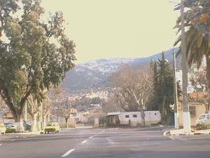 Tlemcen sous la neige vue de la gare