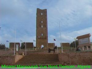 Minaret de Mansourah vue du Nord, Tlemcen, Algerie