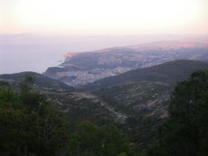 Vista de Honaine desde el camino hacia Ghazaouet, Honaïne, Tlemcén