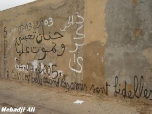 l'amitiée se lit sur les murs.....