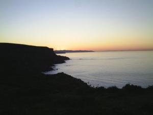 coucher du soleil à Bkhata