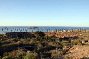 Ancien Fort el Belensi en ruines, sur les hauteurs de Rachgoun
