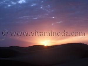 Lever de soleil Ksar Guentoure, commune de Ouled Aissa, Daira de Timimoun, Wilaya d\'Adrar