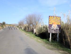 Sortie de la commune de Azails