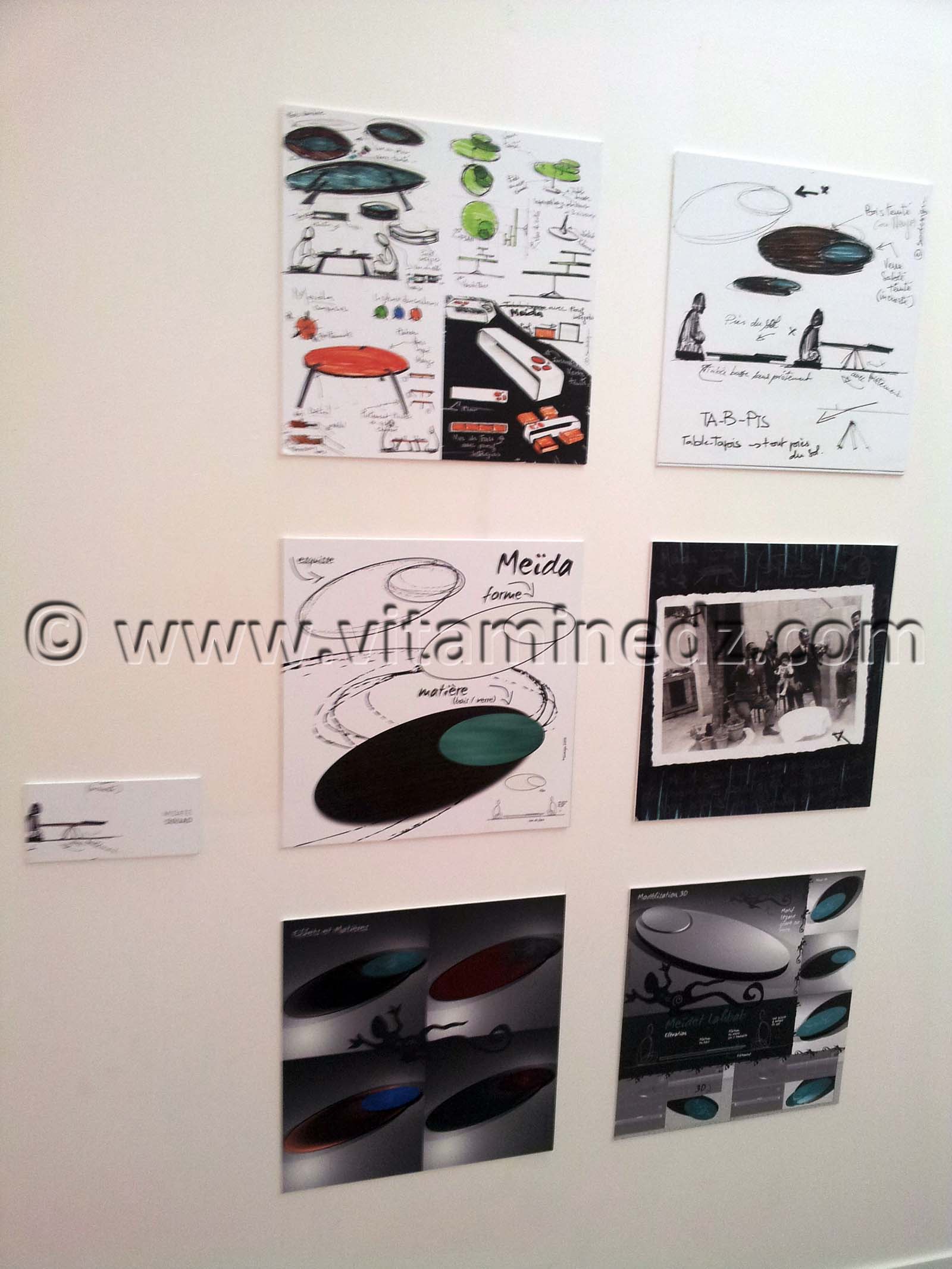l'exposition EL MEIDA organisée du 07 Mars au 05 Avril 2013 au Musée d'Art et d'histoire de Tlemcen. Karim Sergoua est commissaire de cette exposition sur le dessin de design autour d'un même objet El MEIDA.