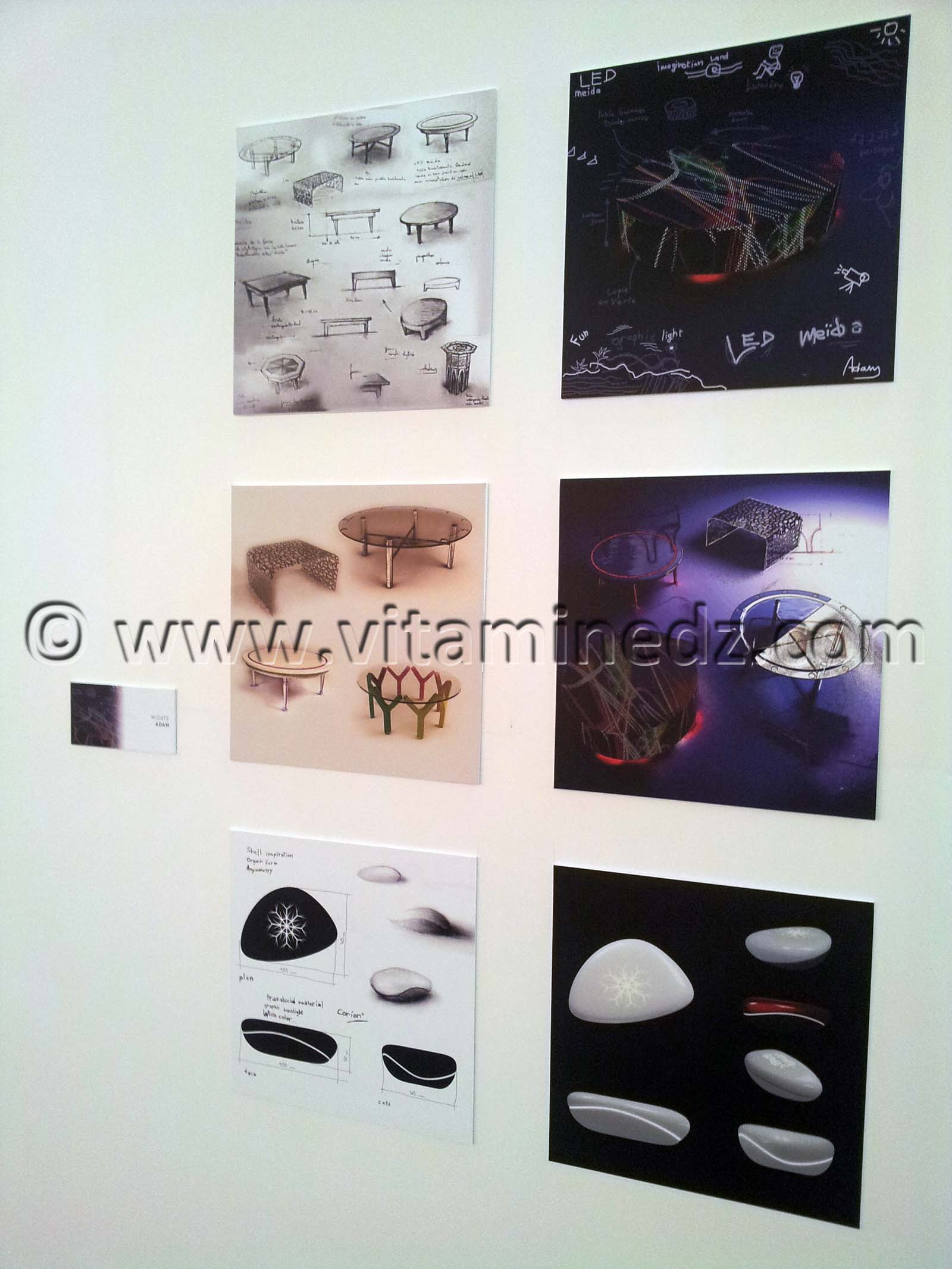 l'exposition EL MEIDA organisée du 07 Mars au 05 Avril 2013 au Musée d'Art et d'histoire de Tlemcen. Karim Sergoua est commissaire de cette exposition sur le dessin de design autour d'un même objet El MEIDA.