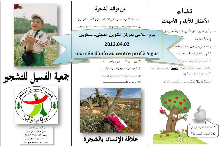 Alfassil à Sigus;  Visite environnementale le03.Avril.2013