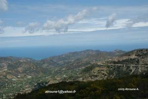 Vue panoramique de la commune d'Aghbal