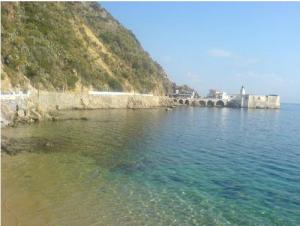 Vue sur la plage Molo et le phare