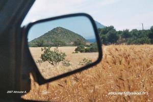 Doumia : paysage dans le rétroviseur.