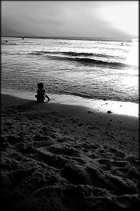 Sur la plage de Bomo, Bou Sfer