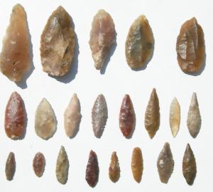 Pointes de flèche  néolithiques de la région de Tabelbala