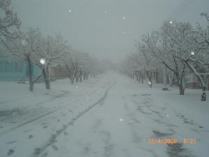 il neige a boukhadra le 12/04/2009