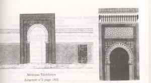 Porte de la Mederssa Tachfiniya, détruite en 1873 par les français à Tlemcen