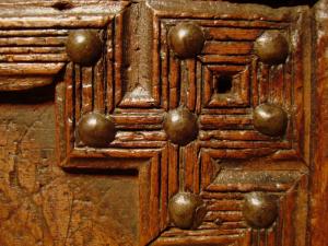 Détail d\'un coffre de la période Abdelwadide