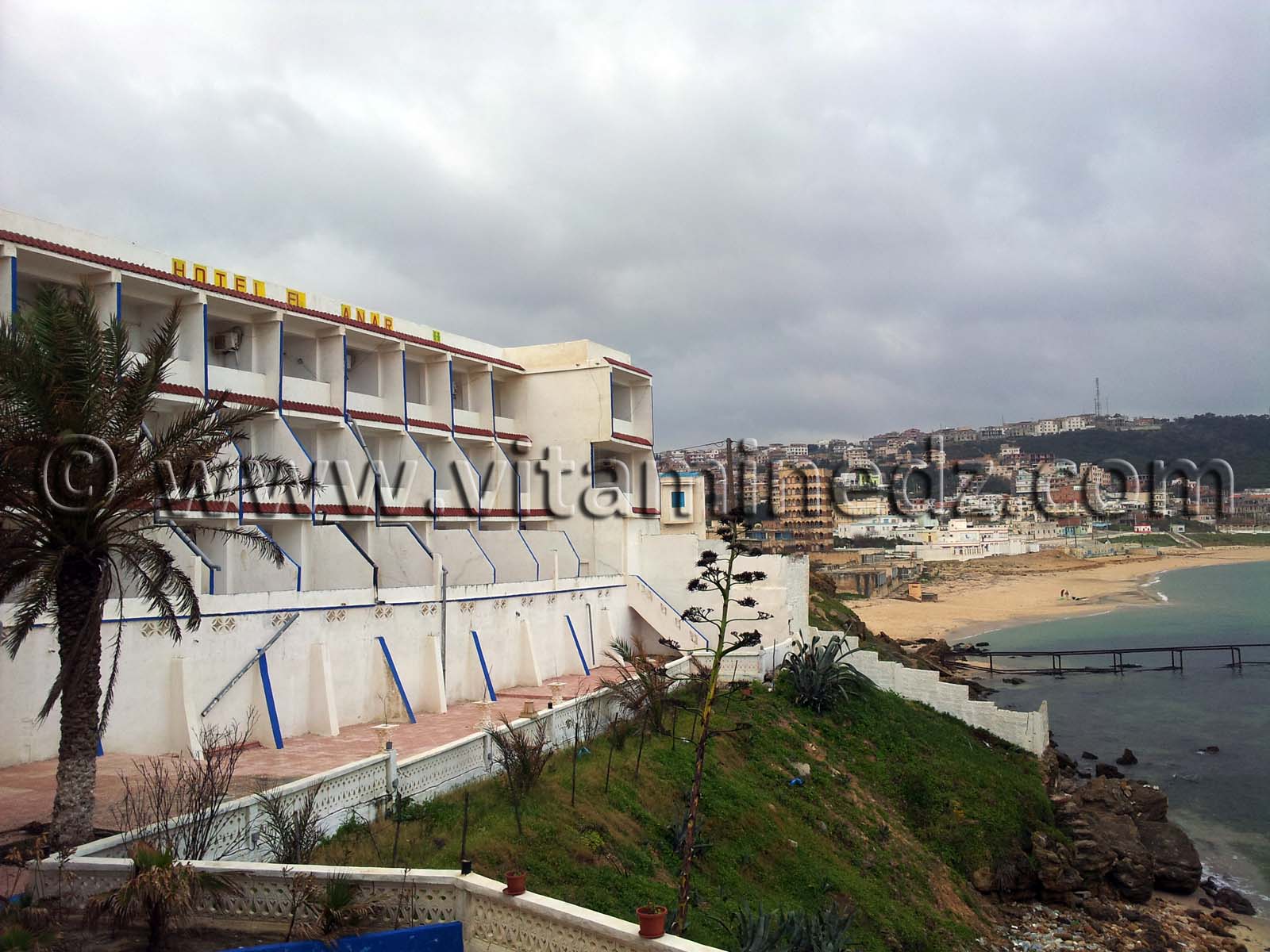 Hôtel et Restaurant El-Manar , photo vue sur mer. Plage El Kala (El Taref - Algérie)