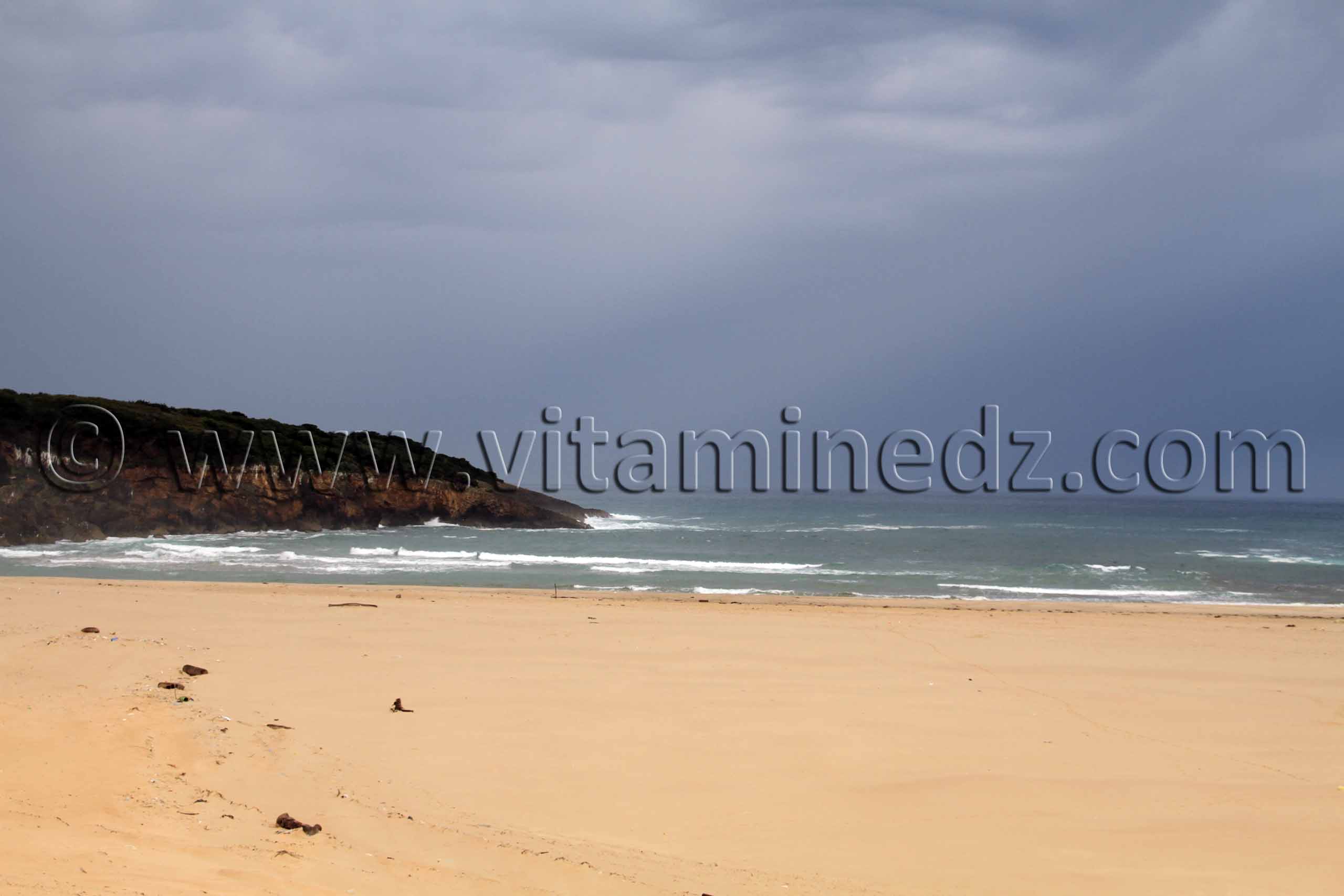 Sable fin de la Plage Messida Proche de Tunisie (El Kala , Wilaya, El Tarf)