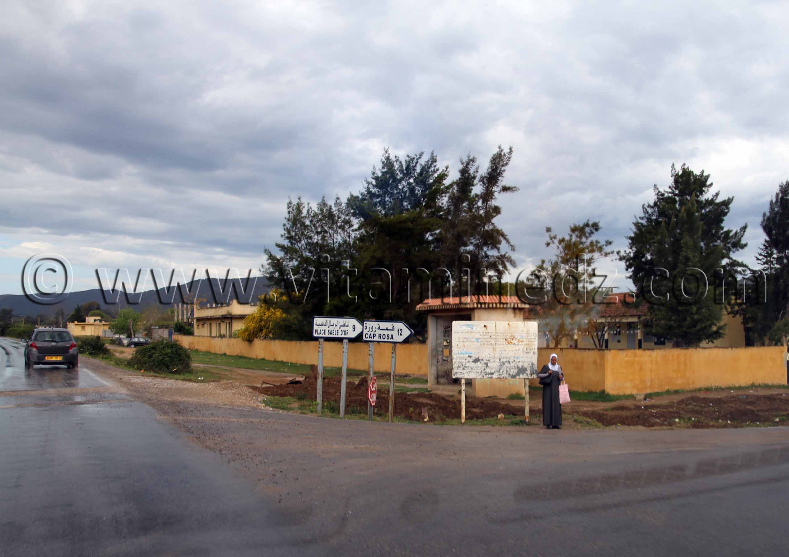 Route, Plage Sable d'Or, Caprosa El Kala, Route du littoral