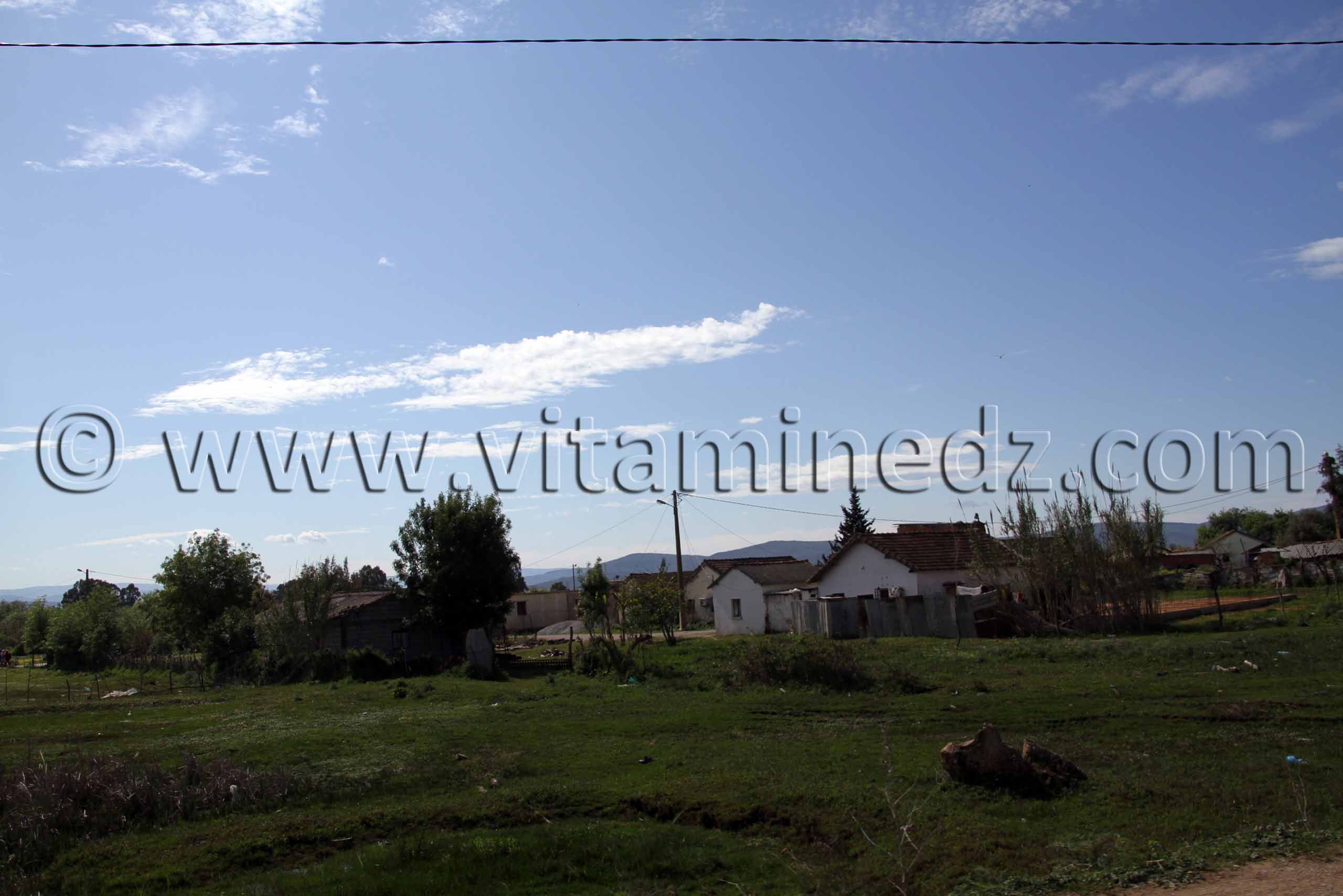 Maisons en toît Commune de Berrihane entre Annaba et El Kala (Wilaya Tarf)