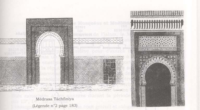 Porte de la Mederssa Tachfiniya, détruite en 1873 par les français à Tlemcen