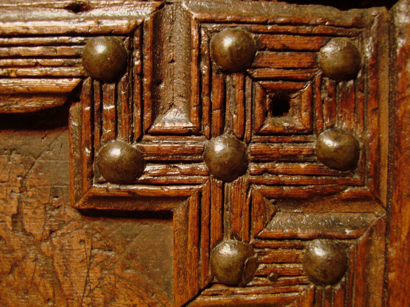 Détail d'un coffre de la période Abdelwadide