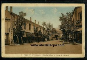 Affreville (Khemis   Méliana)  - Hôtel d'Orient et route de Miliana