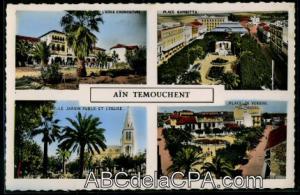 Aïn   Témouchent  - L'Ecole d'agriculture - Place Gambetta - Le jardin public et l'Eglise - Place de Verdun