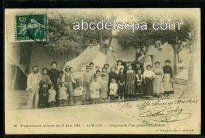 Aumale (Sour el   Ghozlane)  - Tremblement de terre du 24 juin 1910 - Campement d'un groupe d'habitants