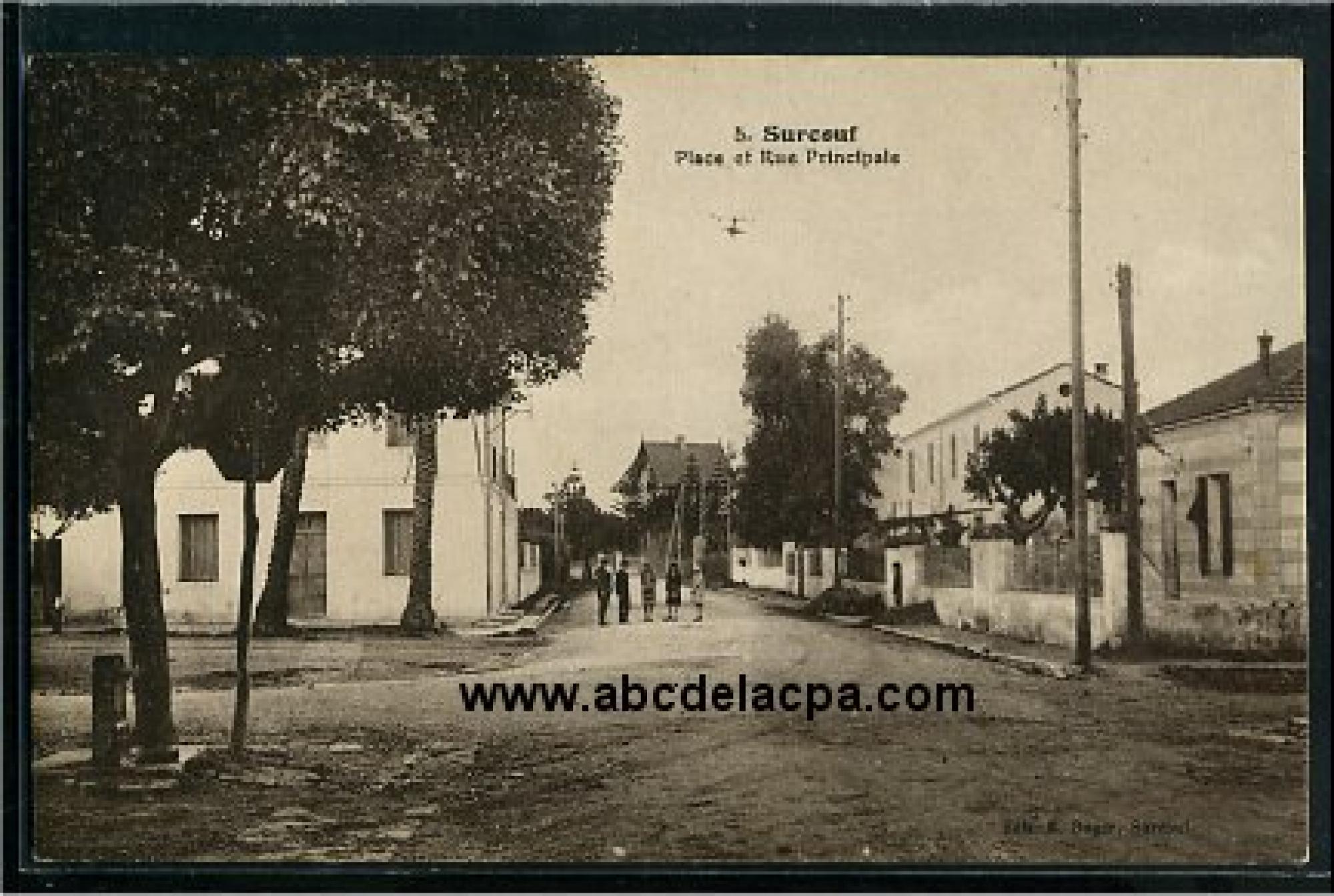Aïn Chorb   (Surcouf)  - Place et rue principale