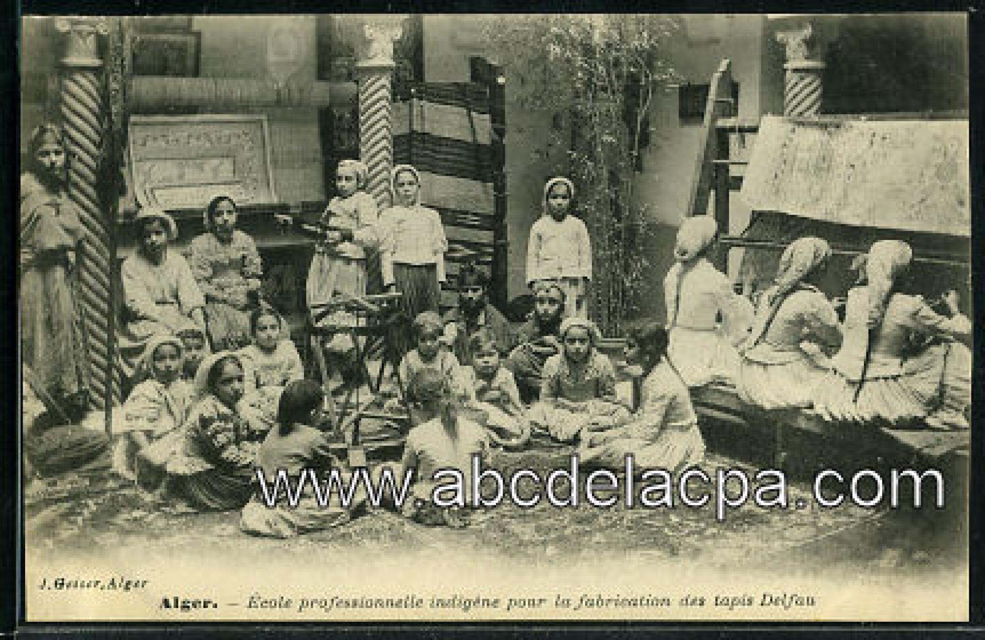 Alger -      Bâtiments  - Alger - Ecole professionnelle indigène pour la fabrication des tapis Delfau