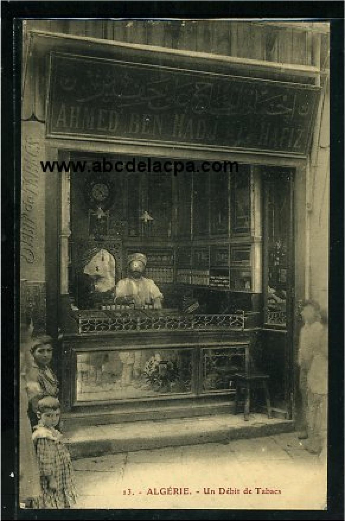 Alger -      Bâtiments  - Un débit de tabac - Magasin Ahmed Ben Hadj Ali Hafiz