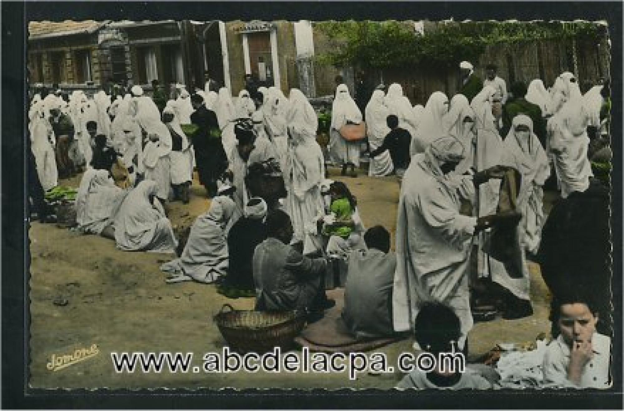 Alger -      Bâtiments  - Marché indigène du vendredi