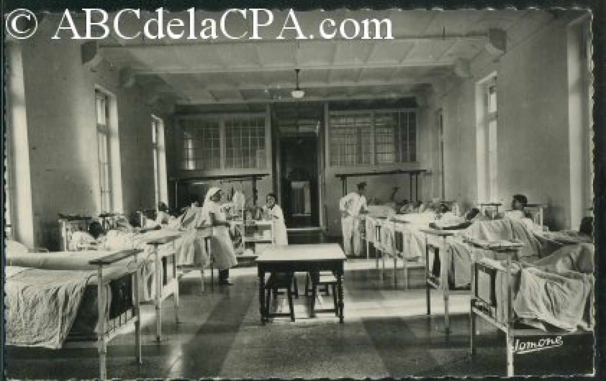 Alger -      Bâtiments  - Hôpital Militaire Maillot - Une salle de malades