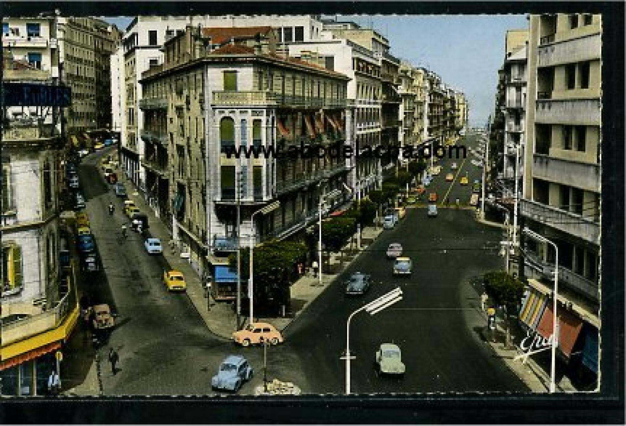 Alger - Rues  - Rue Charras et Boulevard Baudin