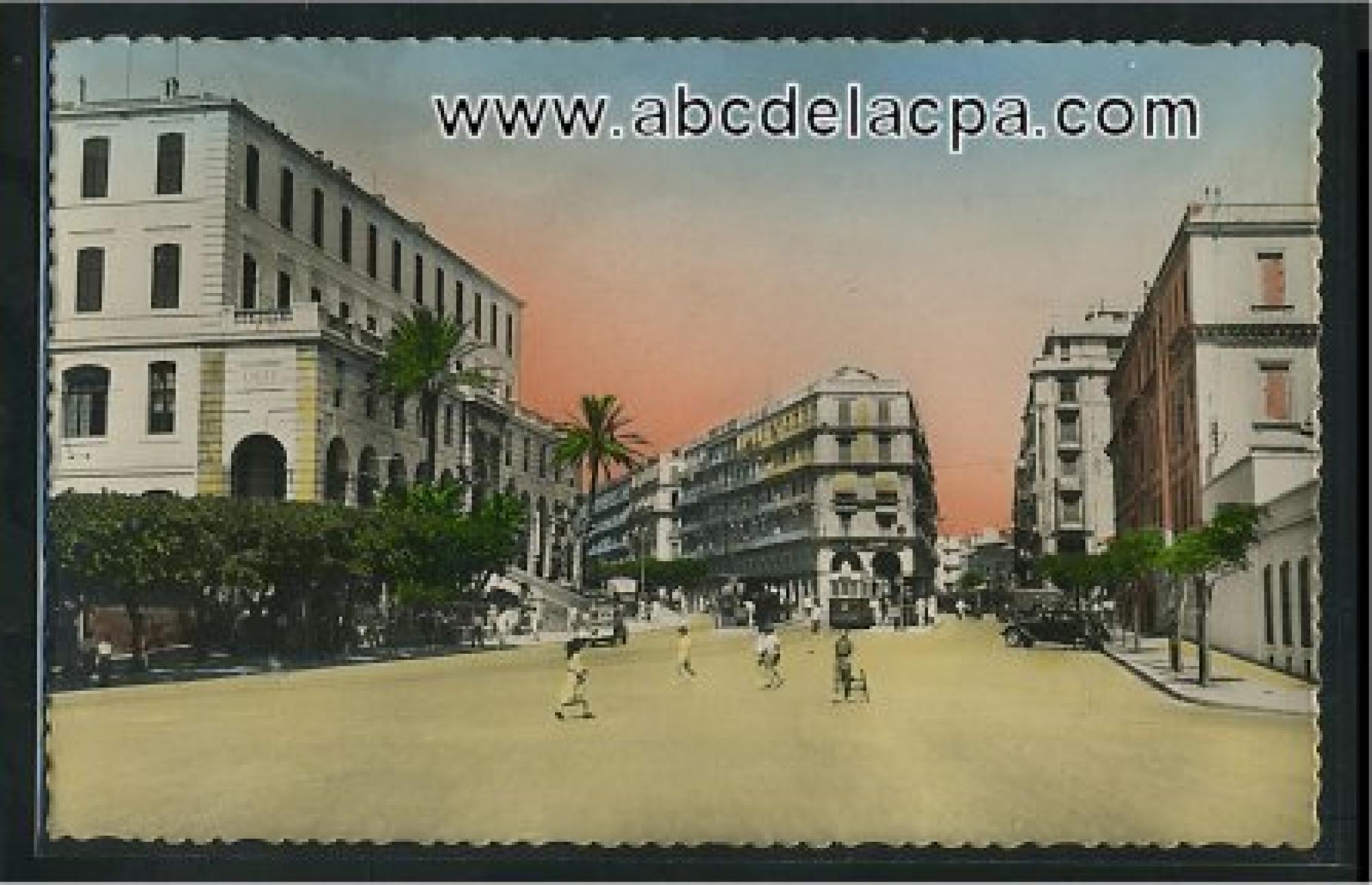 Alger - Rues  - Place Jean Mermoz