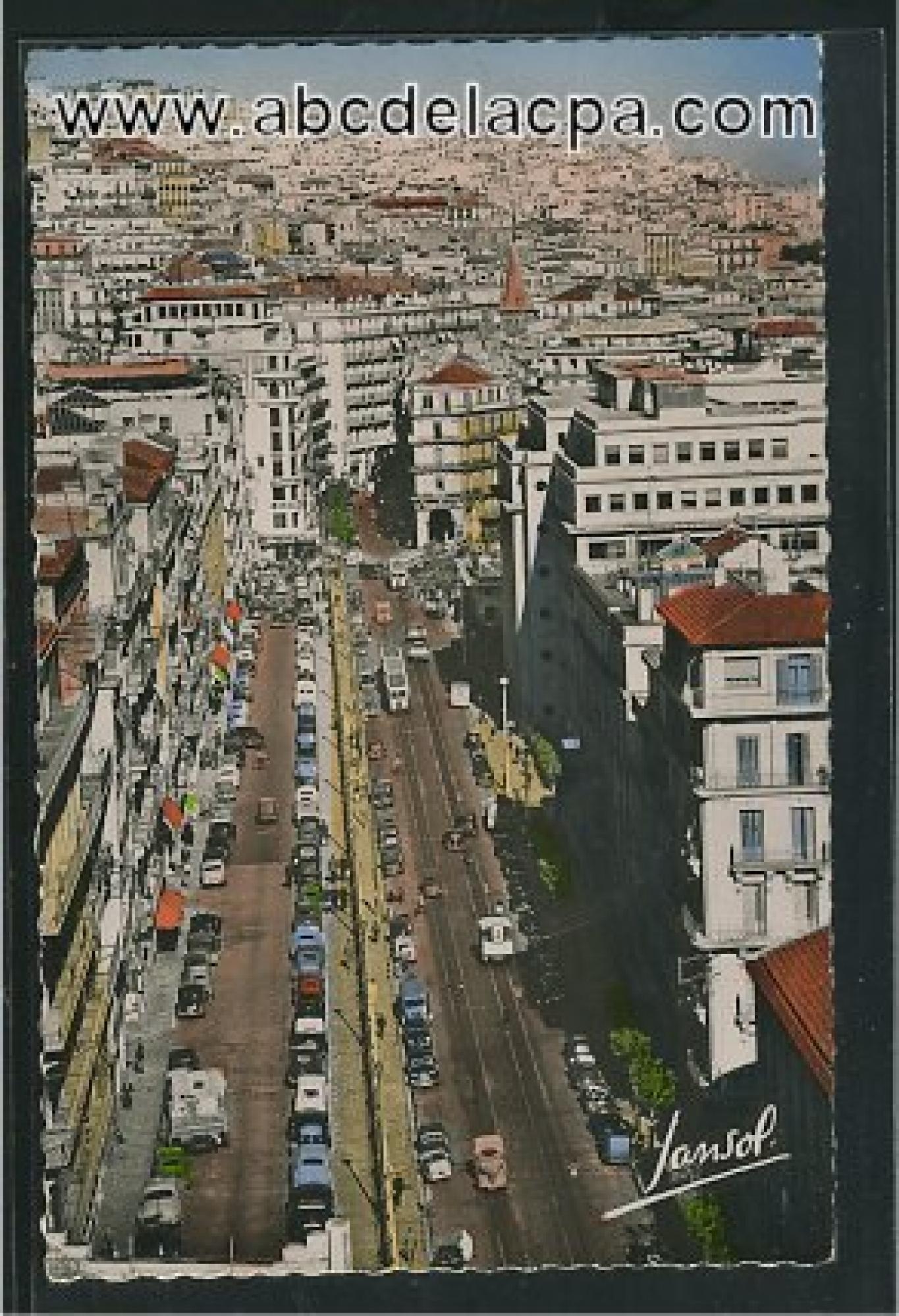 Alger - Rues  - Boulevard Bugeaud et rue Leluch